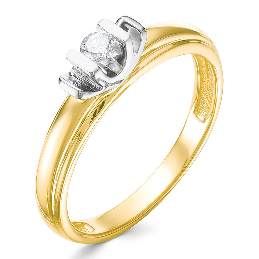 Кольцо, золото, бриллиант, 3222-11002